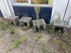 betonnen bankjes, Tuin en Terras, Ophalen, Gebruikt, Overige materialen