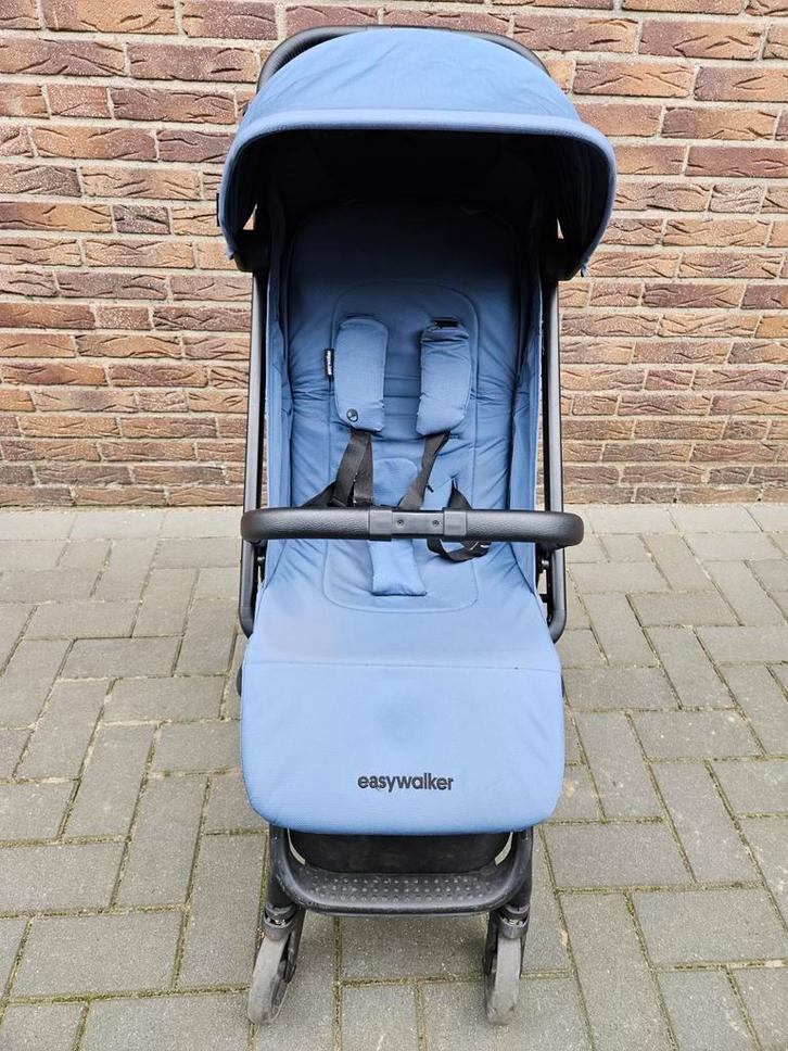 Easywalker Miley 2  galaxy blue Buggy, Kinderen en Baby's, Buggy's, Zo goed als nieuw, Overige merken, Regenhoes, Verstelbare rugleuning