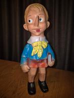 Vintage Rubber Pinokkio Pop 33cm hoog, Ophalen of Verzenden