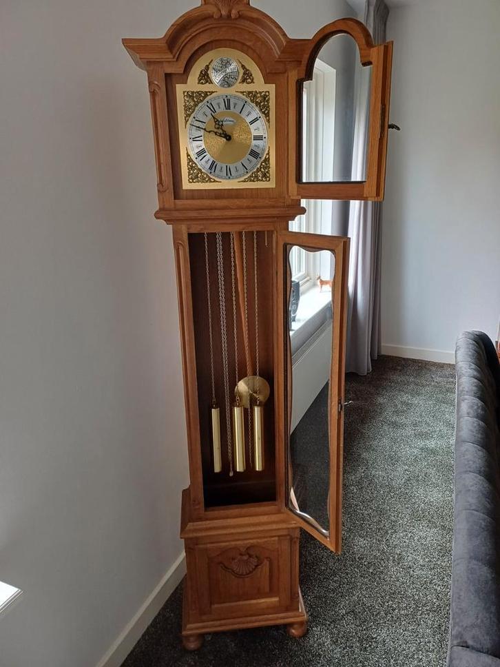 Stijlvolle Staande Klok - Gereviseerd & Werkend, Antiek en Kunst, Antiek | Klokken, Ophalen