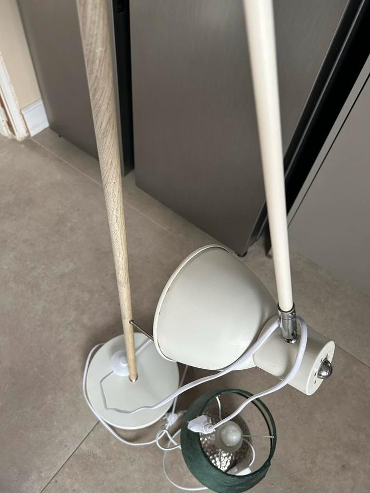 Nachtlampje & Standlamp Set, Huis en Inrichting, Lampen | Vloerlampen, Gebruikt, 100 tot 150 cm, Metaal, Ophalen of Verzenden