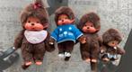 4 stuks Monchhichi poppetjes vintage speelgoed, Ophalen of Verzenden, Zo goed als nieuw