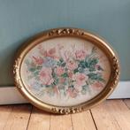 Lucky Vintage groot borduurwerk met gouden lijst barok, Ophalen, ., ., Schilderij