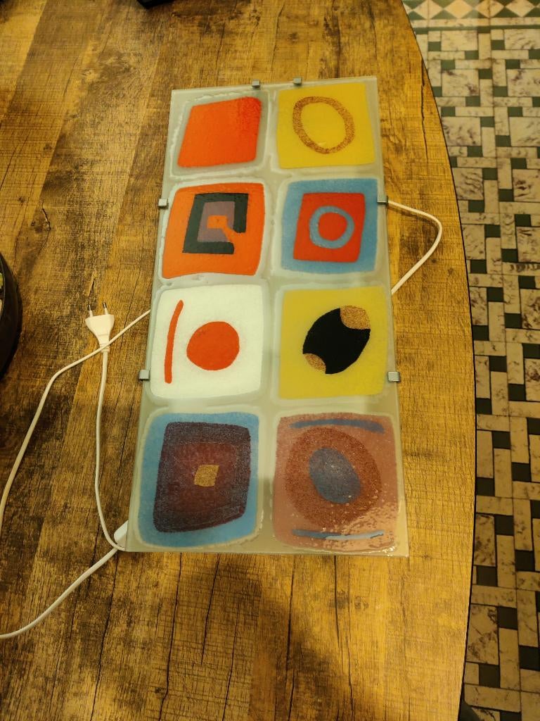 Vintage ikea Gyllen wandlamp jaren 90, Ophalen, Zo goed als nieuw, Glas