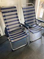 2 CRESPO verstelbare campingstoelen, Ophalen of Verzenden, Gebruikt, Campingstoel
