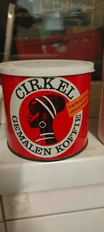 Cirkel koffie (vacuüm inhoud), Verzamelen, Blikken, Ophalen of Verzenden, Zo goed als nieuw, Koffie