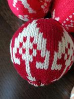 Vintage gebreide Kerstballen & kerst Bakkertjes, Ophalen of Verzenden, Zo goed als nieuw