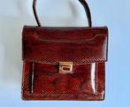 Prachtige vintage handtas/ tas van slangenleer 21 bij 19 cm, Ophalen of Verzenden, Zo goed als nieuw, Handtas