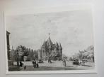 Jan de Beijer Nieuwmarkt De Waag persfoto gravure, Antiek en Kunst, Kunst | Tekeningen en Foto's, Ophalen of Verzenden