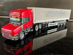 Tekno Scania 4 serie torpedo mt 40ft cont op chassis in doos, Ophalen of Verzenden, Zo goed als nieuw, Bus of Vrachtwagen, Tekno