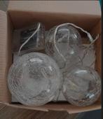 Glazen bollen  met lampjes erin, Ophalen, Zo goed als nieuw