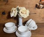 4 kop en schotel Rosenthal Maria wit *Nous Deux*, Antiek en Kunst, Antiek | Servies los, Ophalen of Verzenden