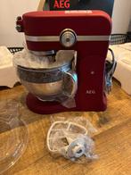 AEG - KEUKENROBOT / MIXER - ROOD - PRIMA STAAT - SPOTPRIJS, 4 liter of meer, Ophalen of Verzenden