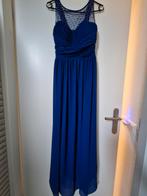 Koningsblauwe galajurk mt S/36 met parels en mesh, Kleding | Dames, Gelegenheidskleding, Galajurk, Blauw, Ophalen of Verzenden