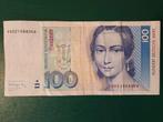 100 mark Duitsland 1991 jaar, Ophalen of Verzenden, Duitsland, Los biljet