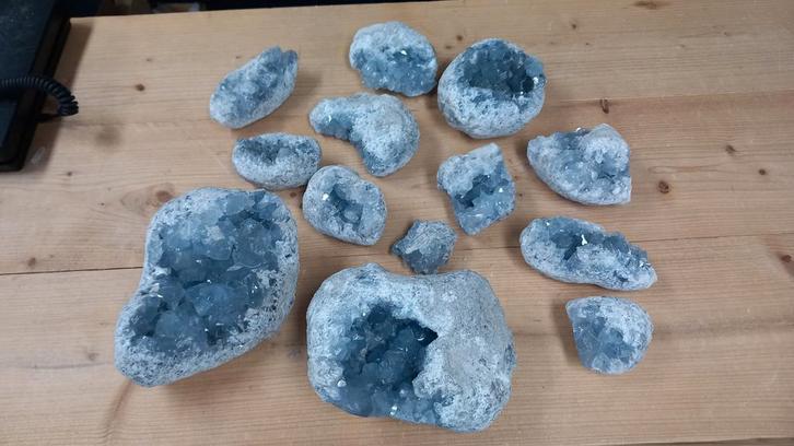 Restpartij celestien ca. 15 kg, Verzamelen, Mineralen en Fossielen, Ophalen of Verzenden