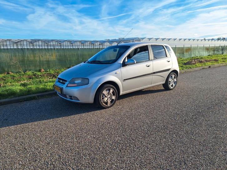 Automaat Chevrolet Kalos 1.4 16V 5D AUT 2007 Grijs, Auto's, Chevrolet, Bedrijf, Kalos, Benzine, E, Hatchback, Automaat, Origineel Nederlands