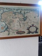 Oude kaart van Oudeland, 1586, Antiek en Kunst, Kunst | Litho's en Zeefdrukken, Ophalen of Verzenden