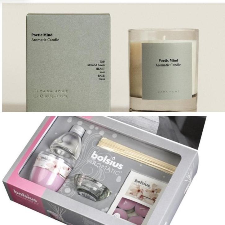 4 Zara Home POETIC MIND GEURKAARS Bolsius Geschenkset NIEUW, Huis en Inrichting, Woonaccessoires | Kandelaars en Kaarsen, Nieuw