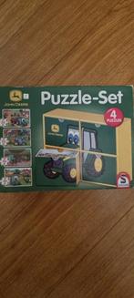 John Deere puzzelen, 4 stuks, Een of twee spelers, Ophalen of Verzenden, Schmidt, Zo goed als nieuw