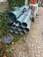 8 Spiro buizen 3m x 25cm + bijvangst, Doe-het-zelf en Verbouw, Buizen en Afvoer, Gebruikt, 2 tot 4 meter, Aluminium, Ophalen of Verzenden