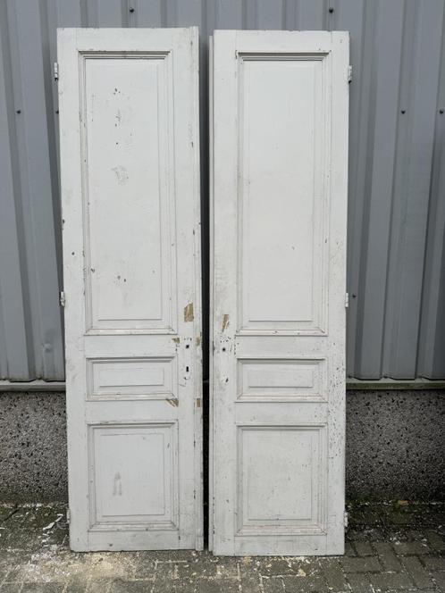 Prachtige set antieke openslaande deuren, Doe-het-zelf en Verbouw, Deuren en Horren, Gebruikt, Binnendeur, 215 cm of meer, 120 cm of meer