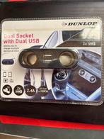 Dual socket voor o.a. In de auto, Verzenden, Nieuw