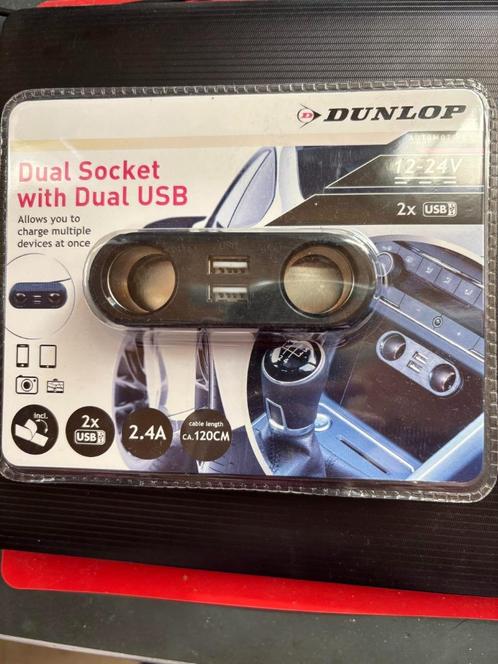 Dual socket voor o.a. In de auto, Computers en Software, Overige Computers en Software, Nieuw, Verzenden