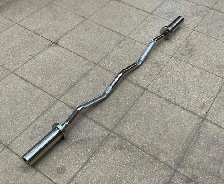 Nieuwe Curl Halterstang 120cm - 50mm, Sport en Fitness, Fitnessmaterialen, Nieuw, Halterstangen, Armen, Benen, Borst, Buik, Rug