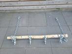 Hang kapstok metaal / hout, Ophalen of Verzenden, Zo goed als nieuw, Hout, Wandkapstok