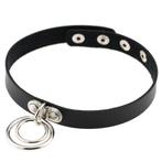 Leren choker (sexy halsband gothic collar leder leer), Verzenden, Nieuw, Overige kleuren, Overige materialen