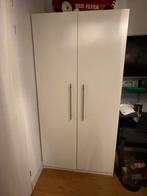 Dubbele Ikea Pax kast (100x58x201), leg, hang en mand - wit, 100 tot 150 cm, 200 cm of meer, Zo goed als nieuw, 50 tot 75 cm