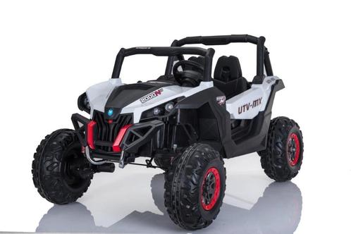 Kinder Beach Buggy Wit, Mp4 TV, RC, 4WD, 2 pers, NIEUW!, Kinderen en Baby's, Speelgoed | Buiten | Accuvoertuigen, Nieuw, Ophalen of Verzenden