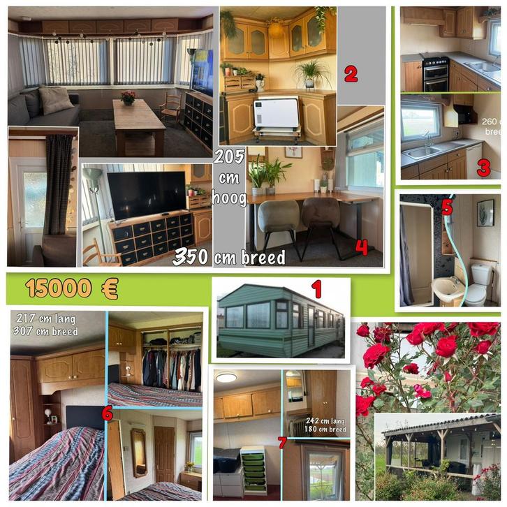 Stacaravan voor tijdelijk gebruik, Doe-het-zelf en Verbouw, Overige Doe-het-zelf en Verbouw, Gebruikt, Ophalen