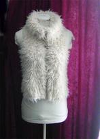 creme teddy nep schaap bont gilet bodywarmer boho cosplay, Nep schaap bont bodywarme, Verzenden, Beige, Zo goed als nieuw