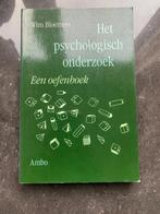 Het psychologisch onderzoek, Boeken, Wim Bloemers, Ophalen of Verzenden, Cognitieve psychologie, Zo goed als nieuw