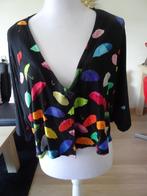Naveed kort vestje met paraplu print maat 50-52 stretch (W1), Verzenden, Zwart, Trui of Vest, Zo goed als nieuw