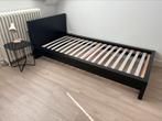 Ikea Malm bed, Huis en Inrichting, Ophalen, Eenpersoons, Zwart, Zo goed als nieuw