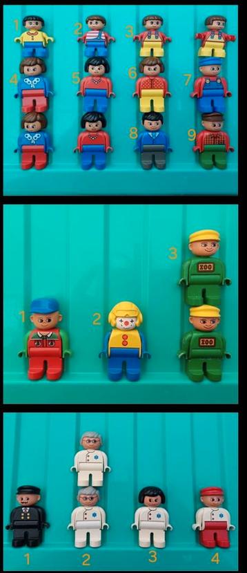 Duplo lego poppetjes vintage  beschikbaar voor biedingen
