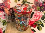 Vintage Blikken Trommel met Kersttaferelen, Ophalen of Verzenden, Zo goed als nieuw, Koek(jes), Overige merken