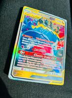 Naganadel & Guzzlord GX Pokémon kaart, Ophalen of Verzenden, Gebruikt, Losse kaart, Foil