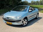 Peugeot 206 1.6 16V CC 2002 Blauw AUTOMAAT | ST VERW, Auto's, Peugeot, Zwart, 4 cilinders, Cabriolet, Bedrijf