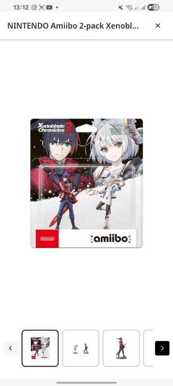 NINTENDO Amiibo 2-pack Xenoblade Chronicles 3 - Noah & Mio beschikbaar voor biedingen