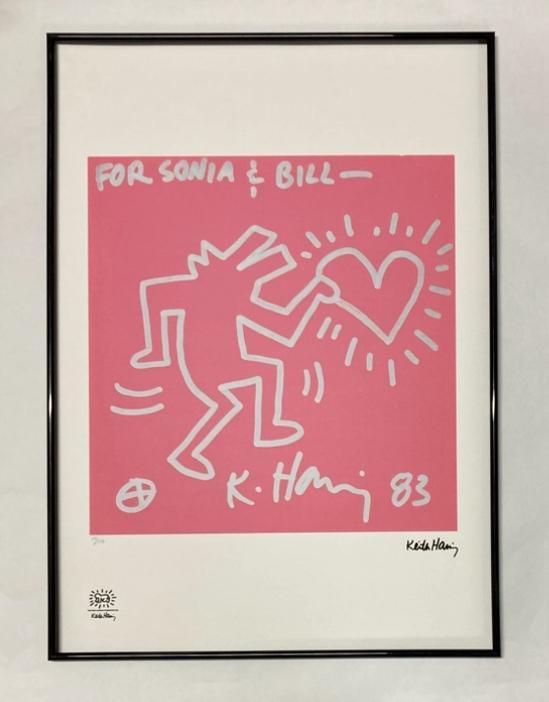 Keith Haring : litho op groot formaat, Antiek en Kunst, Kunst | Litho's en Zeefdrukken, Ophalen of Verzenden