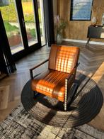 Fauteuil stoel cognac kleur, Huis en Inrichting, Stoelen, Ophalen, Zo goed als nieuw, Bruin, Vijf, Zes of meer stoelen