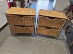 2 rieten nachtkastjes, Ophalen, 2j, 2j.brabant@gmail.com