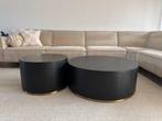 2 delig salontafel westwing, Huis en Inrichting, Tafels | Salontafels, 50 tot 100 cm, Rond, Ophalen of Verzenden, Zo goed als nieuw