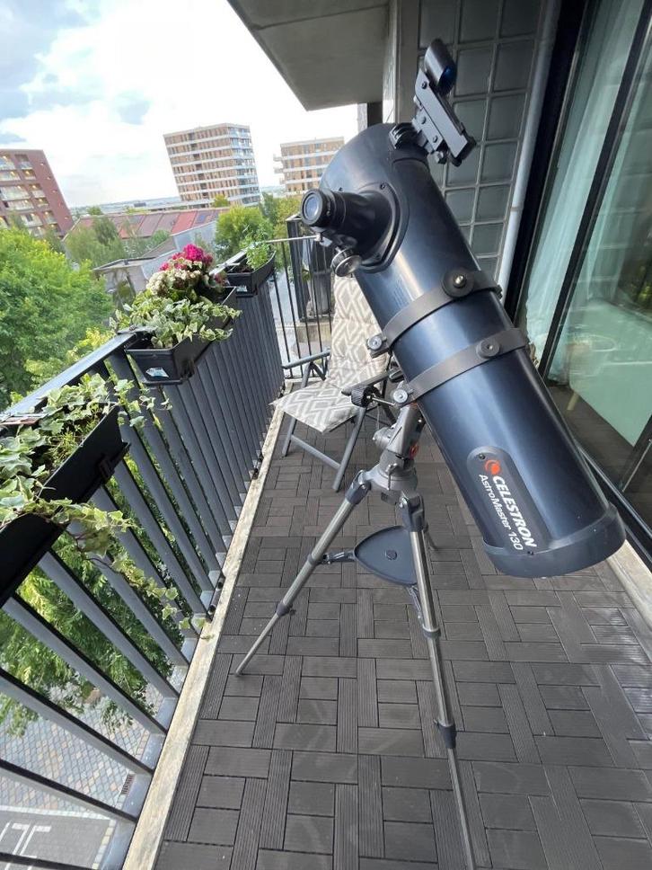 Telescope Astromaster EQ130, Audio, Tv en Foto, Optische apparatuur | Telescopen, Zo goed als nieuw, Spiegeltelescoop (reflector)