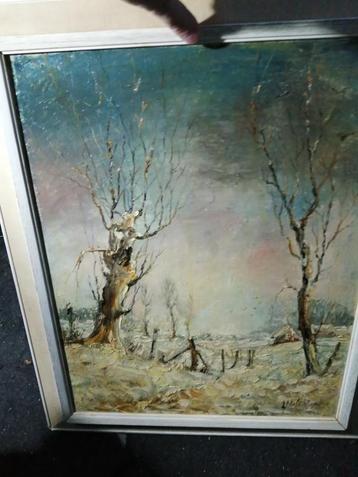 winterlandschap schilderij beschikbaar voor biedingen