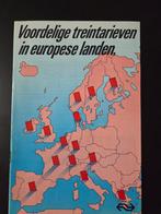 Voordelige treintarieven in Europese landen -folder, Verzamelen, Spoorwegen en Tramwegen, Ophalen of Verzenden
